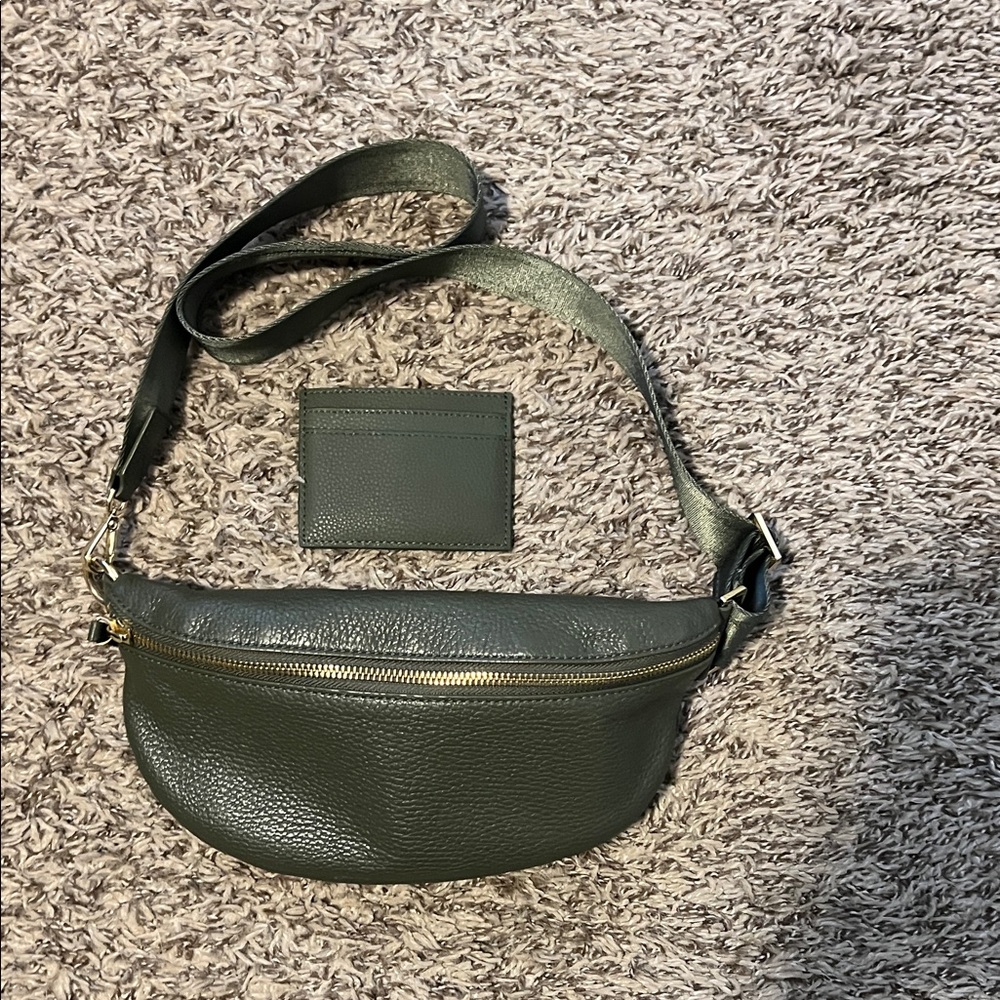 Quince sling bag and cardholder